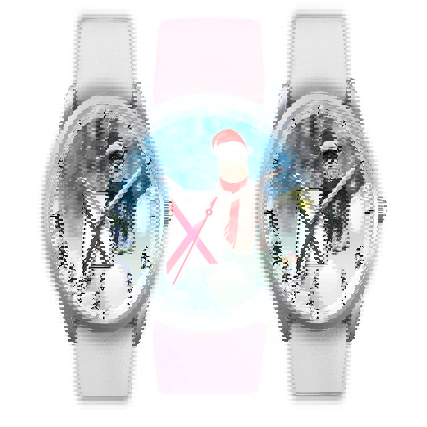 Miniature Schnauzer Alabama Christmas Special Wrist Watch
