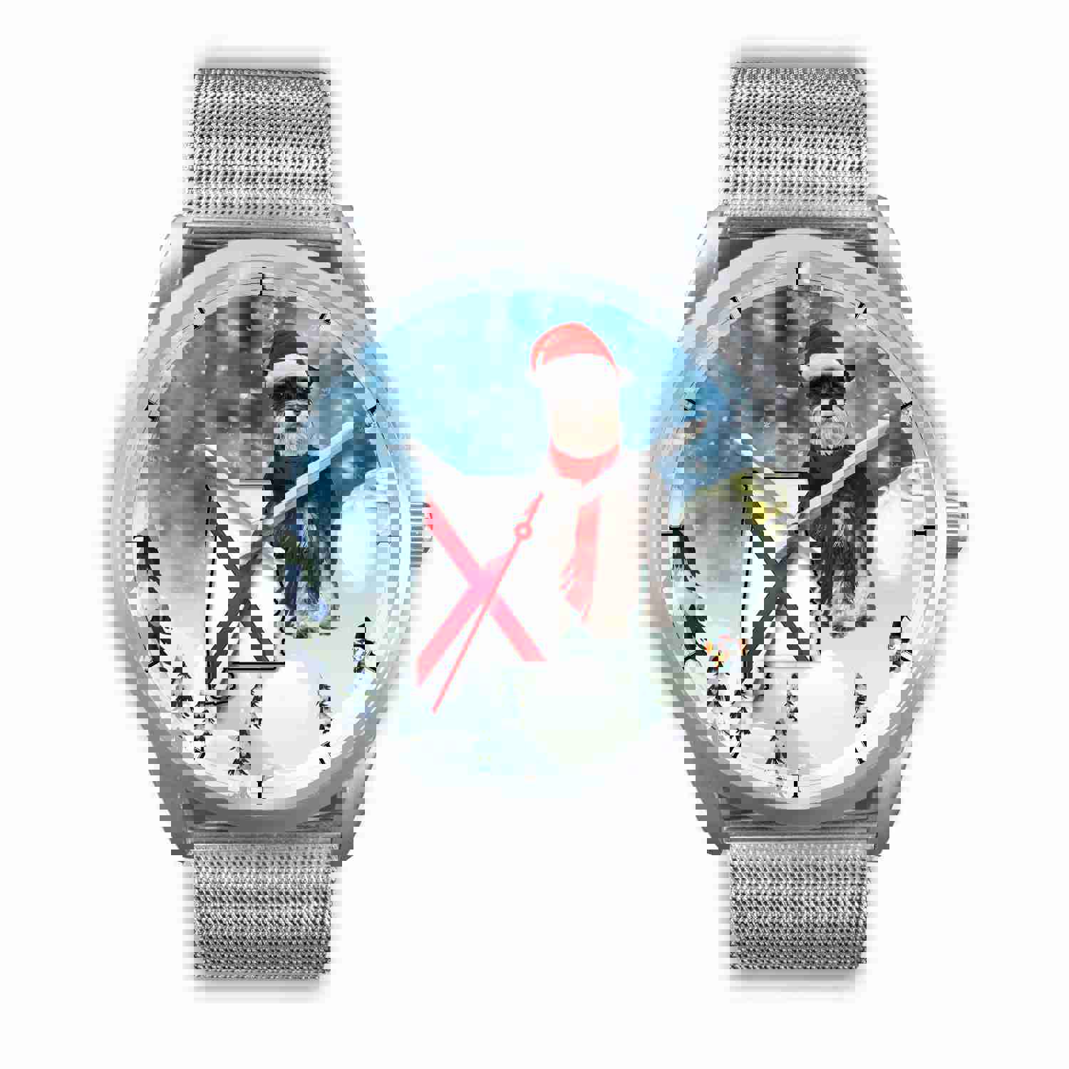 Miniature Schnauzer Alabama Christmas Special Wrist Watch