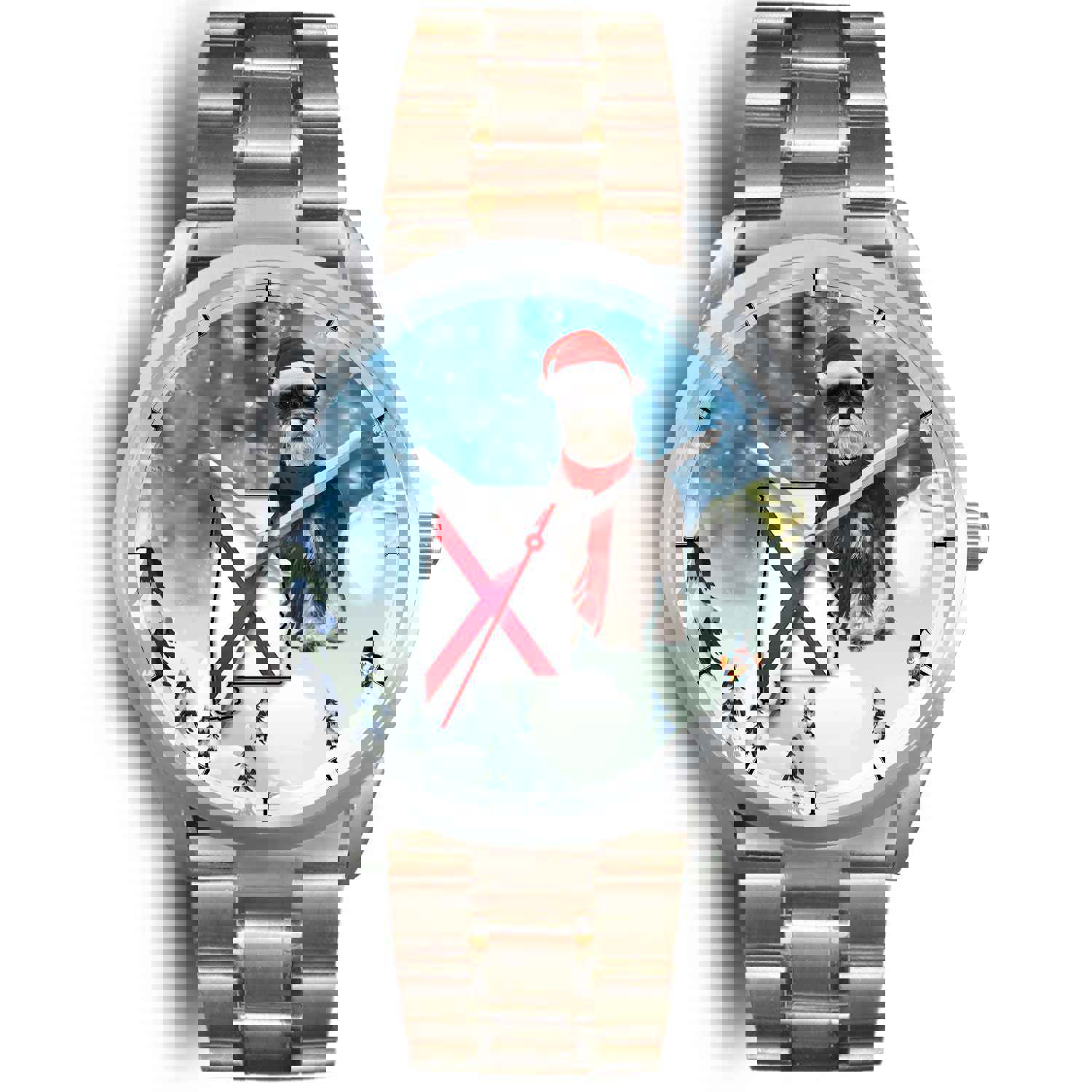 Miniature Schnauzer Alabama Christmas Special Wrist Watch