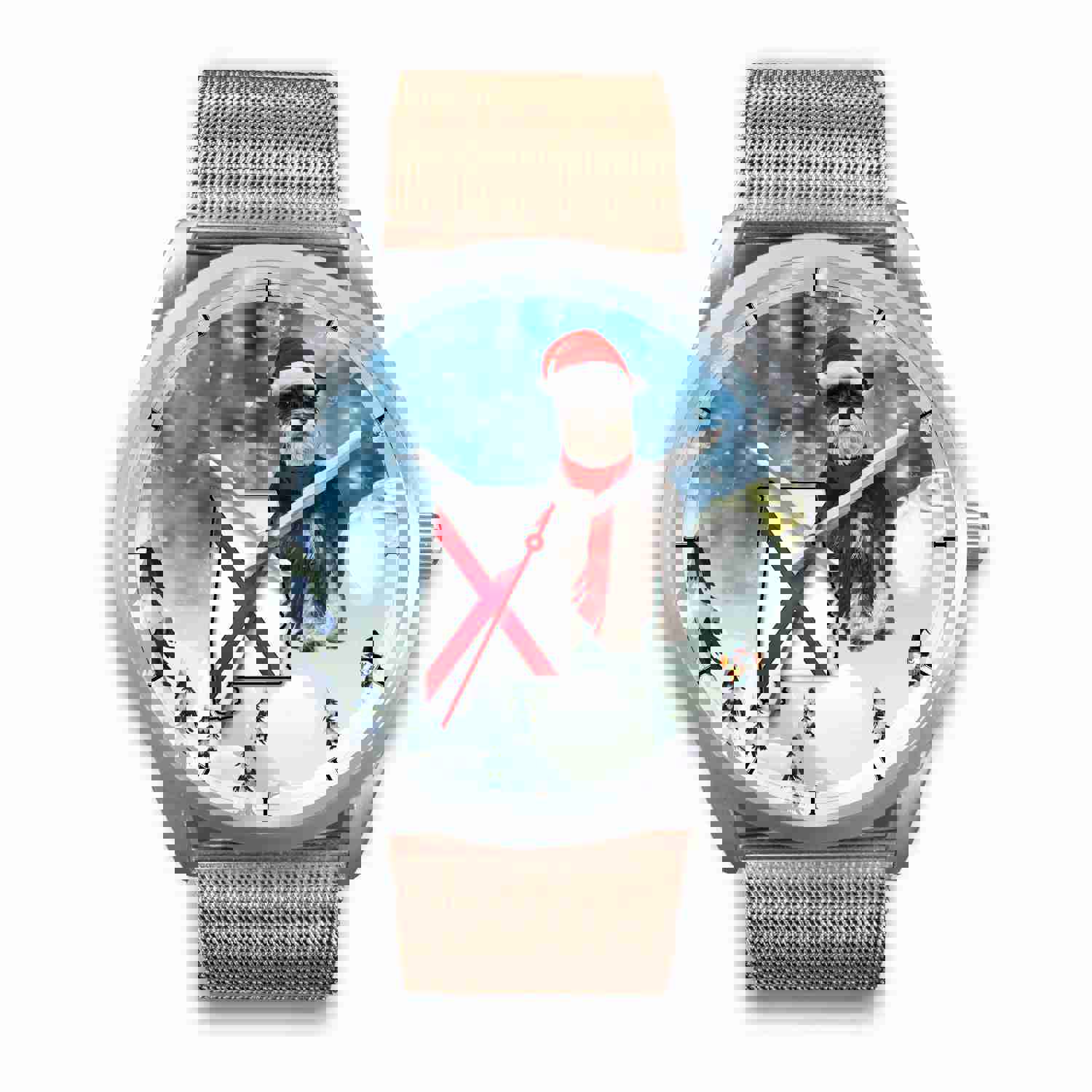 Miniature Schnauzer Alabama Christmas Special Wrist Watch