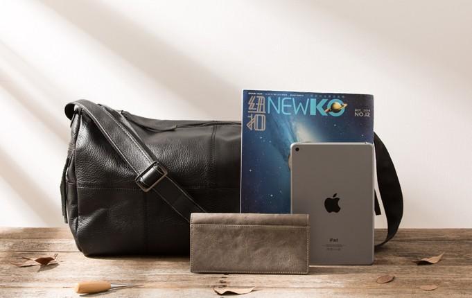 Cool Black Leather Men's Weekender Bag - Durable Travel & Shoulder Bag