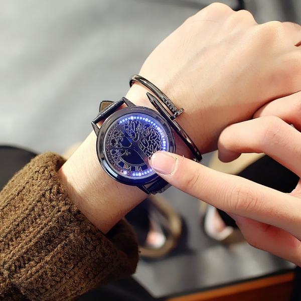 Creative Minimalist Tree Of Life Touch Screen Waterproof LED Smart Watch