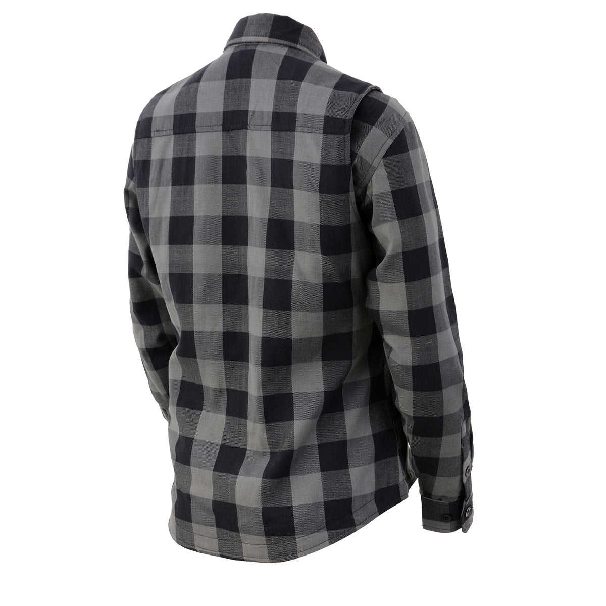 Nexgen Heat Women's Bonnie Black-Grey Heated Flannel Shirt with Rechargeable Battery