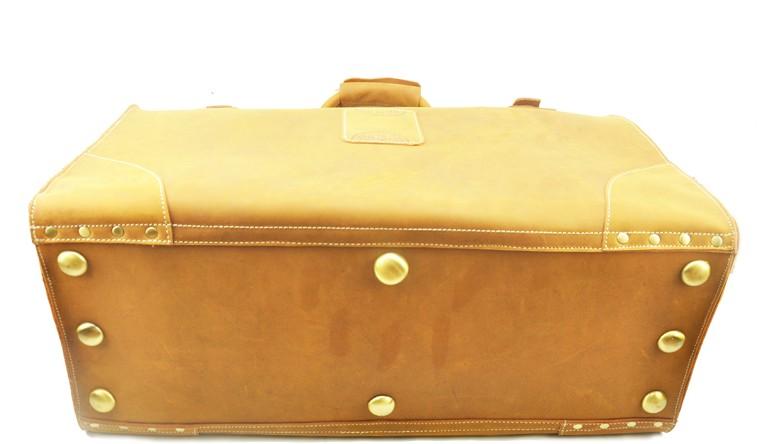 Leather Men's Doctor Bag Weekender Travel Duffle Bag