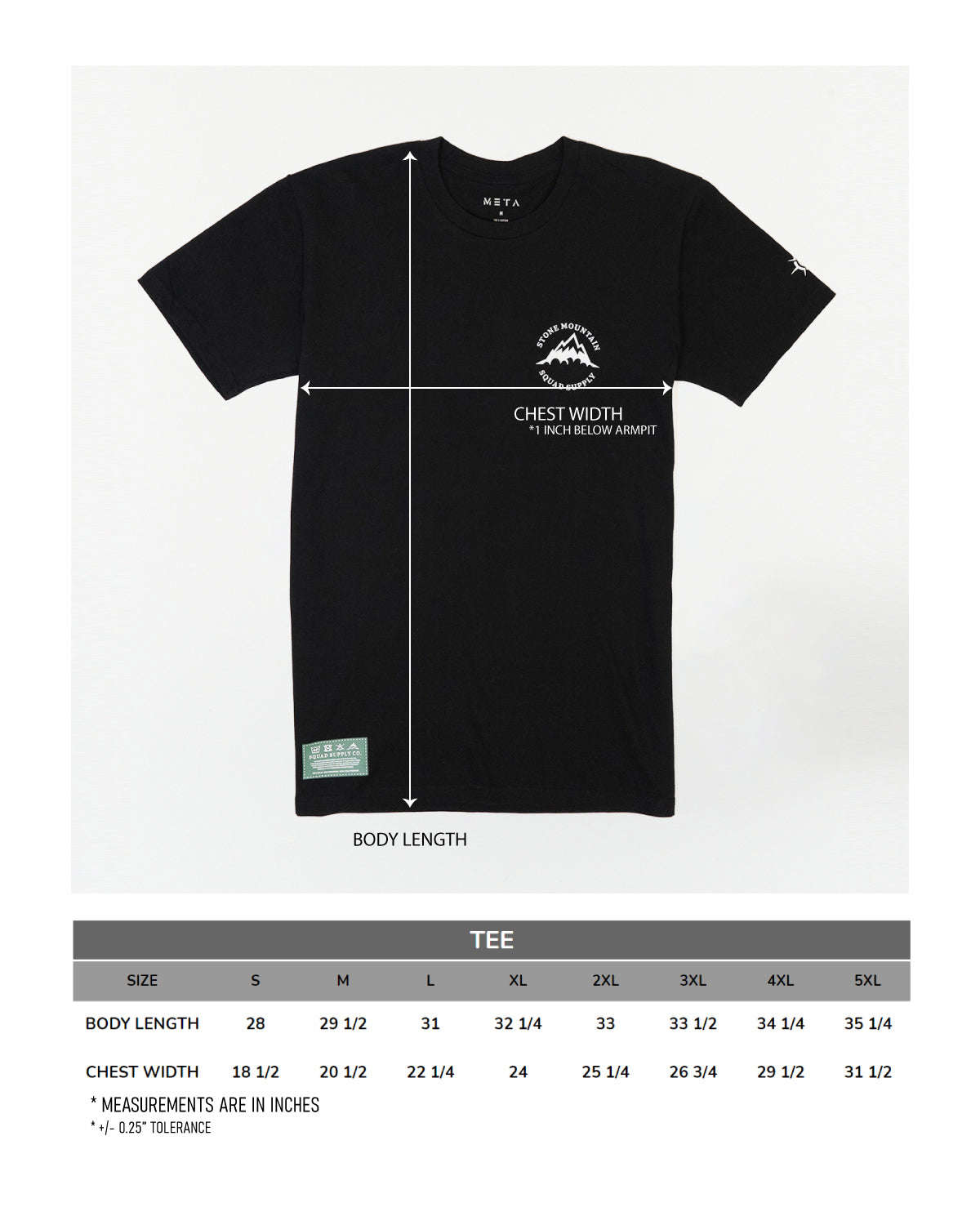 StoneMountain64 Squad Supply Tee - Black