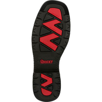 Men's Rocky Rugged Trail Steel Toe Waterproof Western Boot - Brown