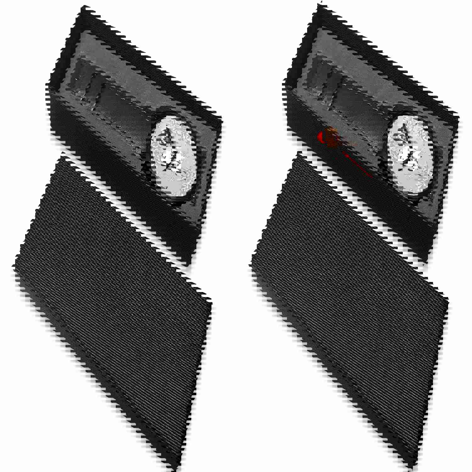 Brittany Dog Georgia Christmas Special Wrist Watch - Japanese Movement, Genuine Leather/Stainless Steel Band