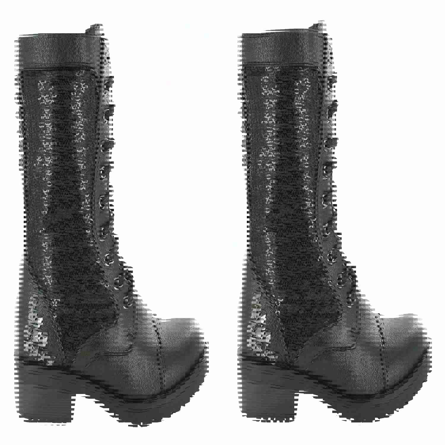 Gotta Flurt Women's Swag HD Black Dance Combat Boots