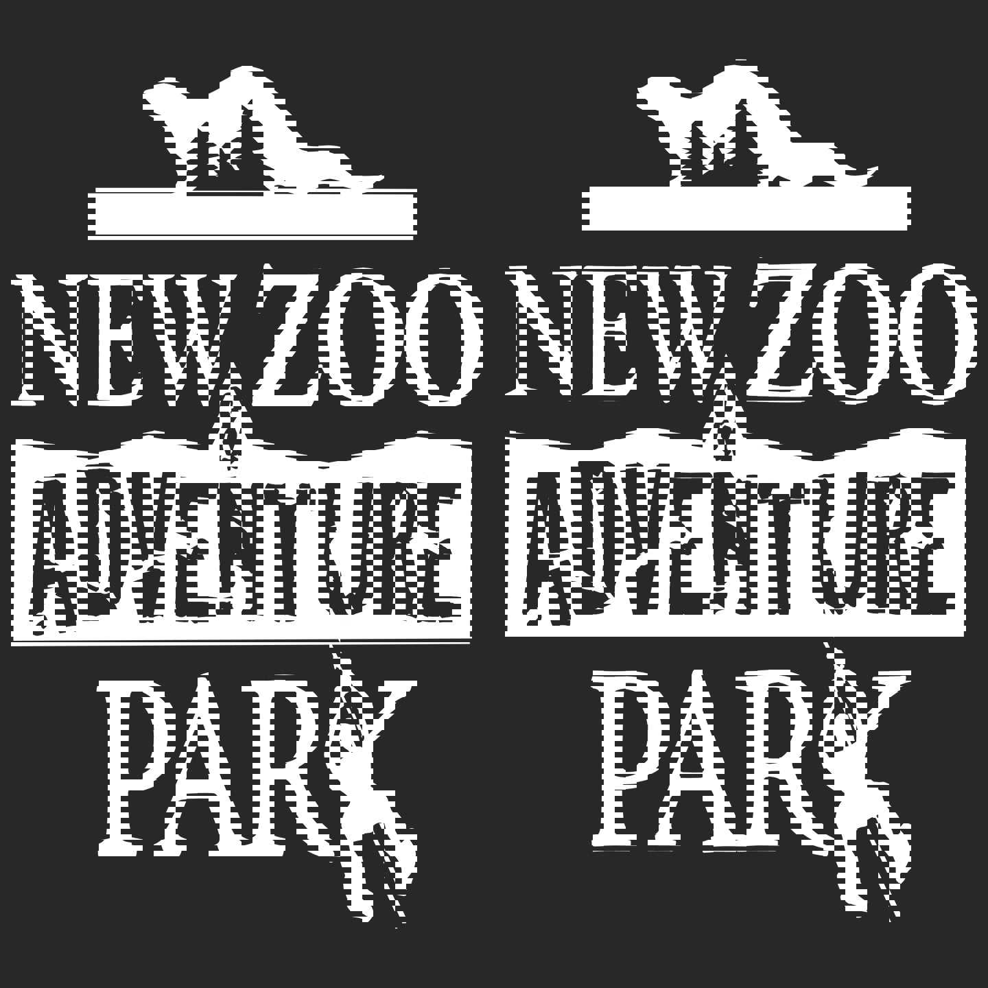 NEW Zoo and Adventure Park Black & White Logo - Kids Unisex Hoodie Sweatshirt