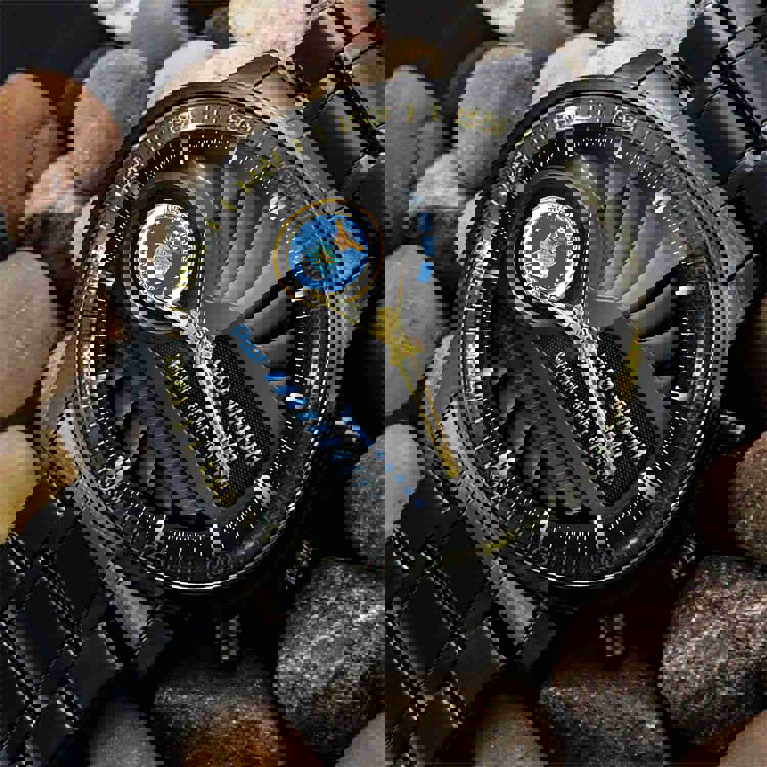 US Air Force Fashion Watch - Personalized Military Quartz Watch with Black Strap