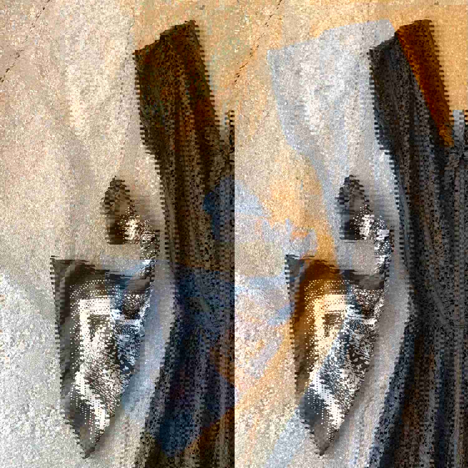 1950s Vintage Black Eyelet Dress