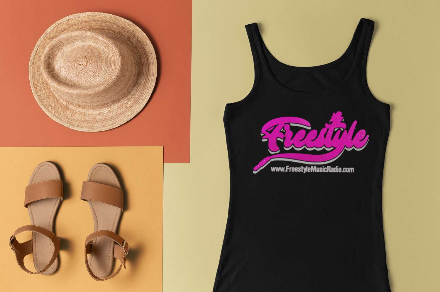 Official Freestyle Music Radio Women's Glitter Tee