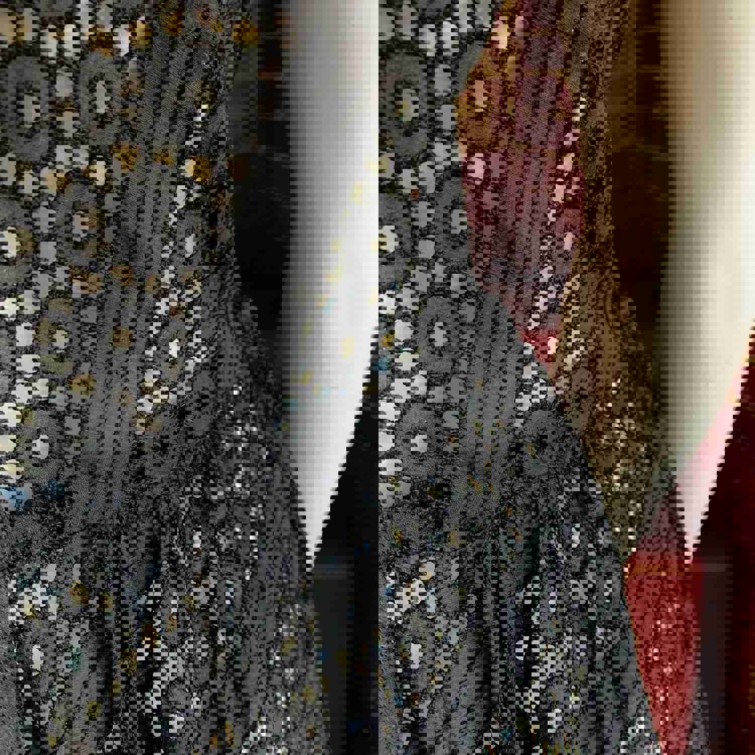 1950s Vintage Black Eyelet Dress