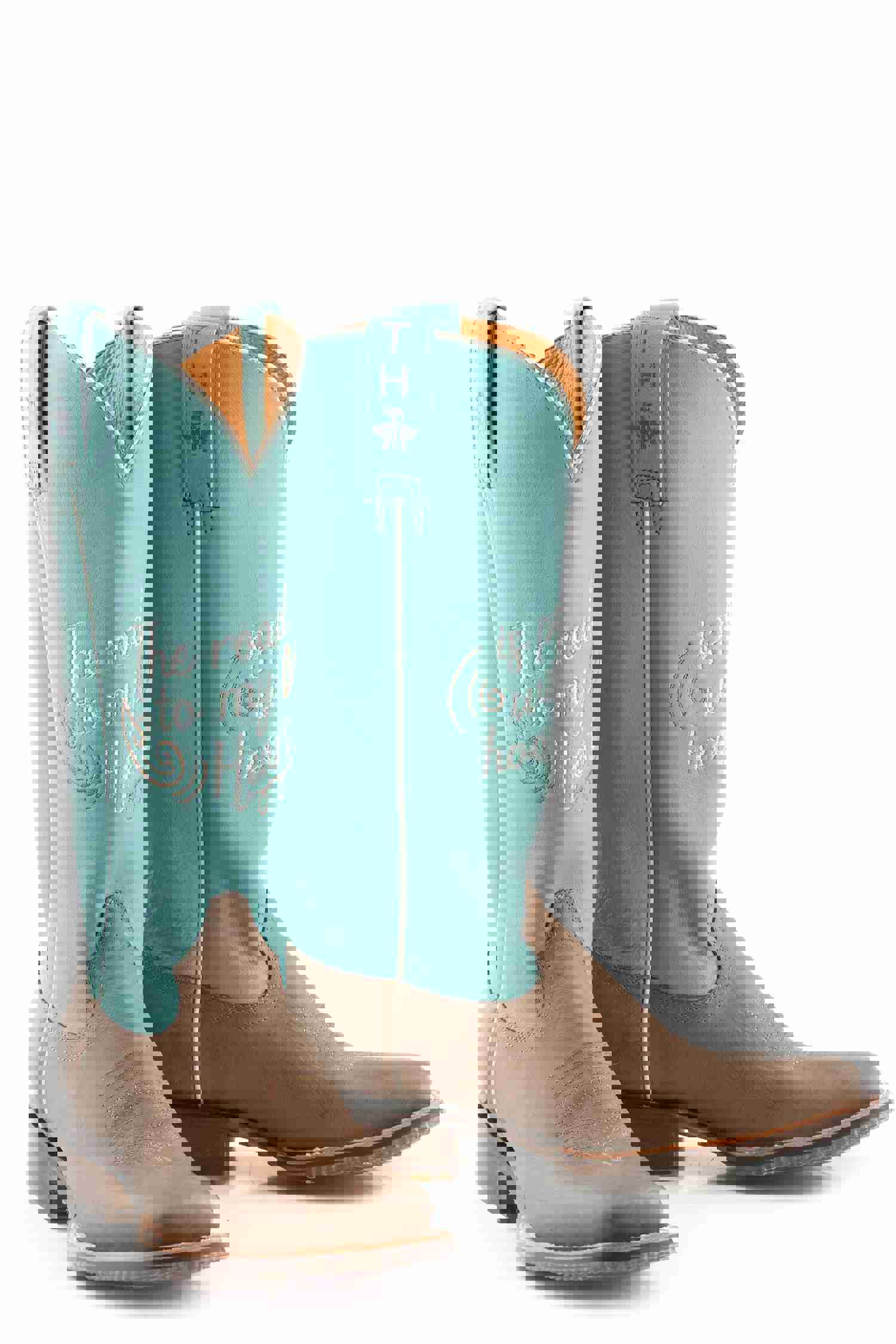 Women's Tin Haul Cowgirls Motto Western Square Toe Boot