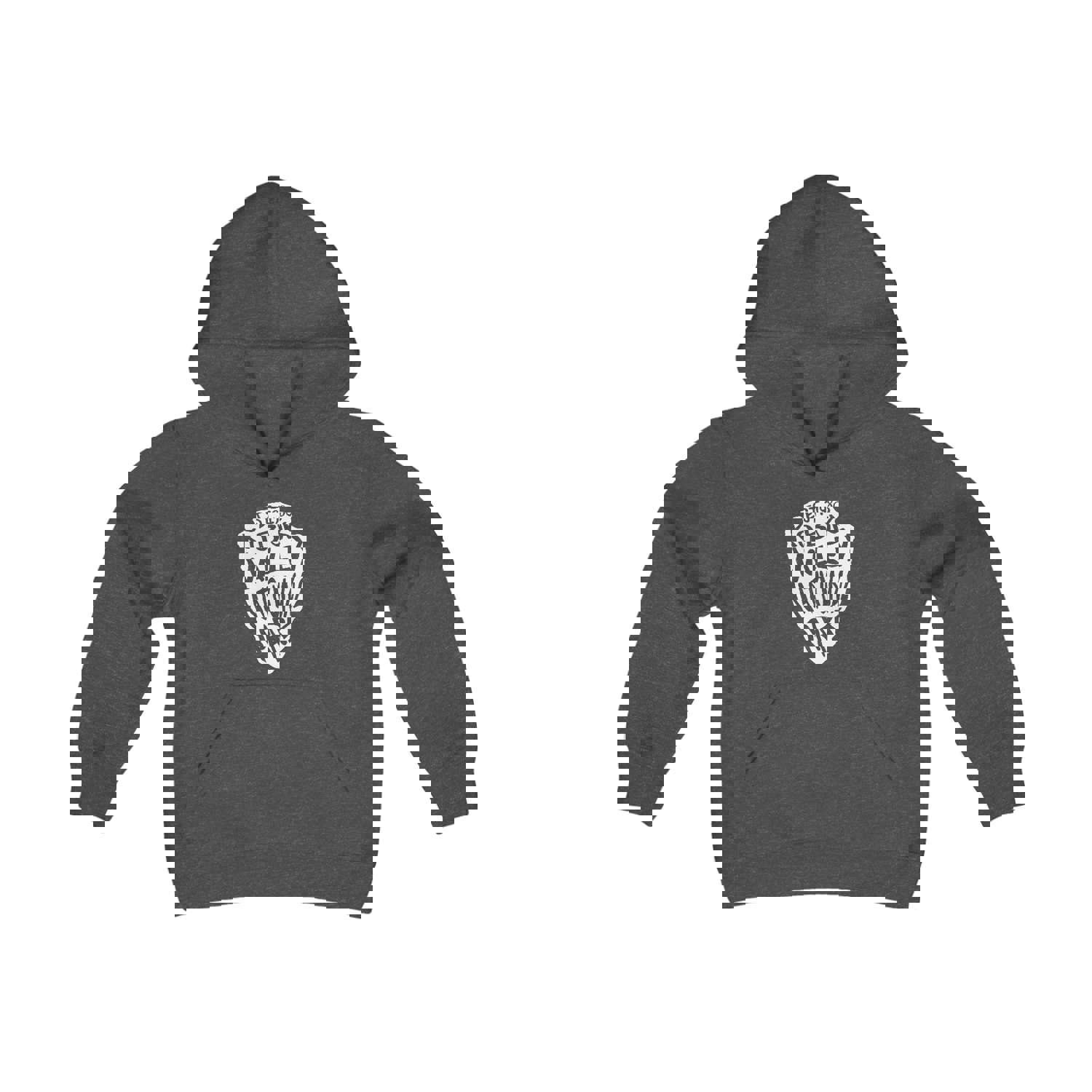 Kobuk Valley National Park Kids Hoodie - Arrowhead Chunky Text