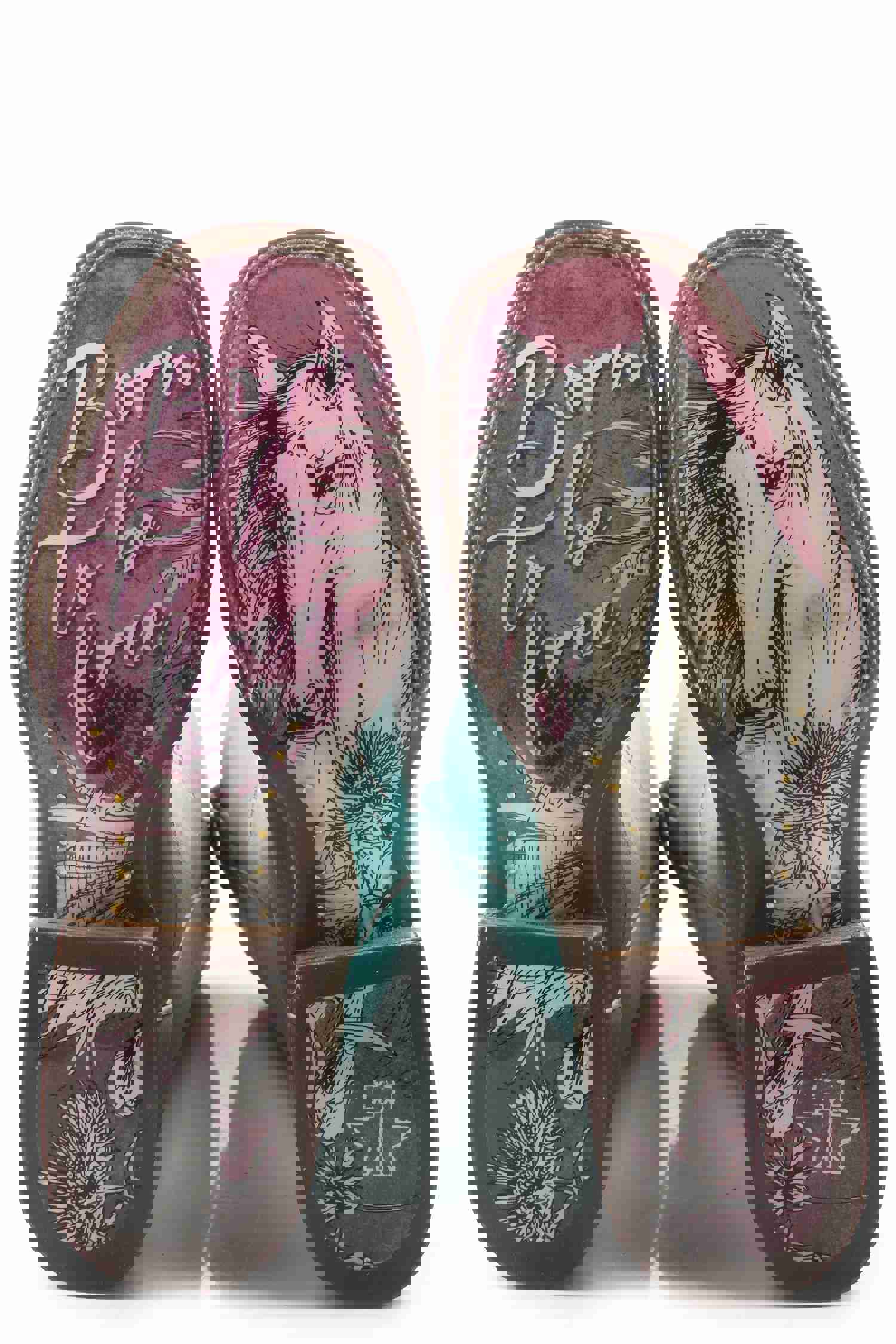 Women's Tin Haul Cowgirls Motto Western Square Toe Boot