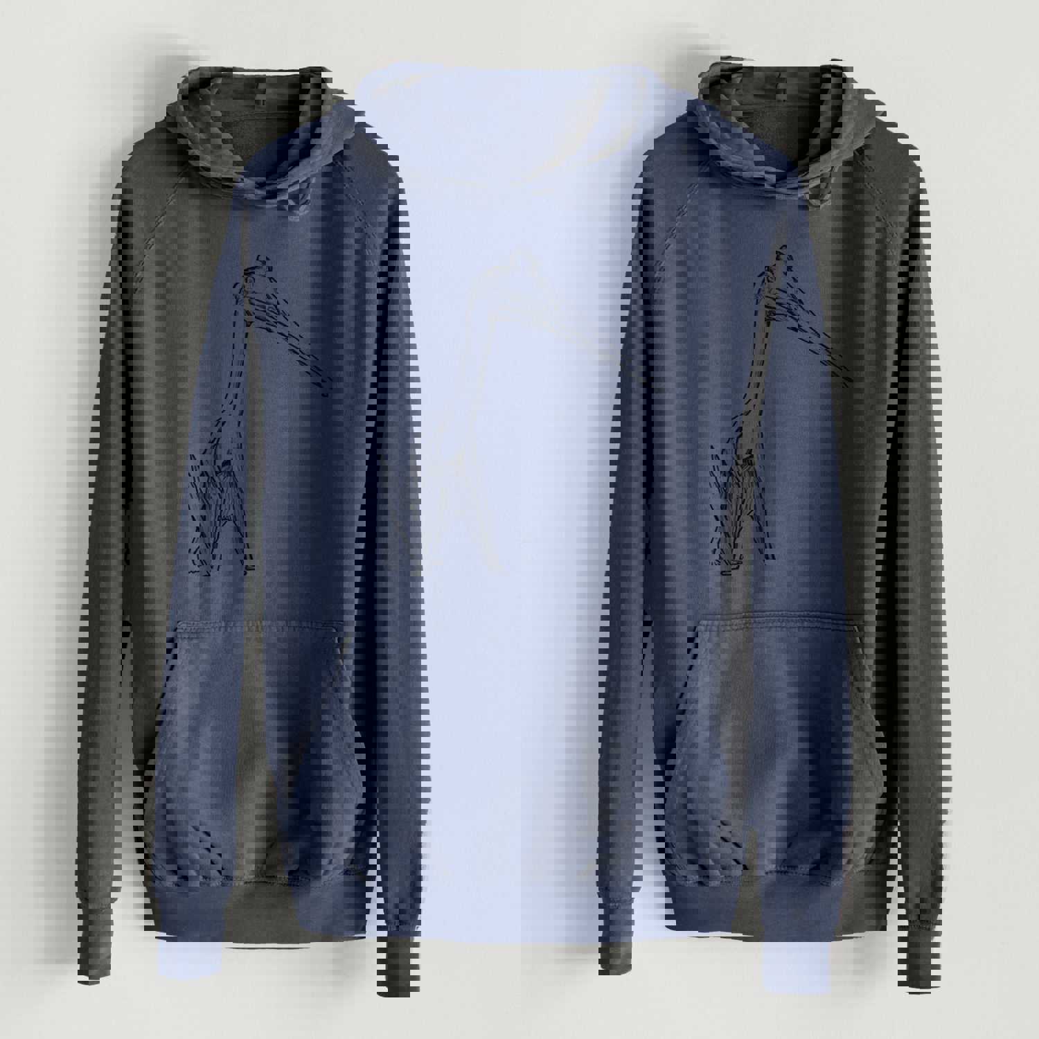 Quetzalcoatlus Northropi - Mid-Weight Unisex Vintage 100% Cotton Hoodie