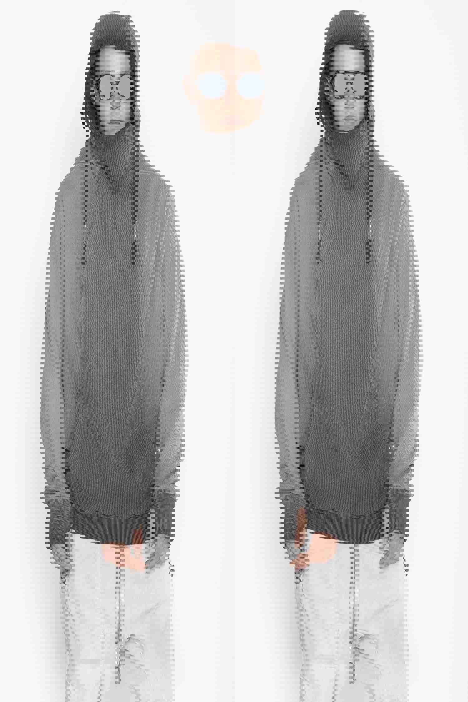 BORIS BIDJAN SABERI Dark Grey Hoodie - HOODY2 F099