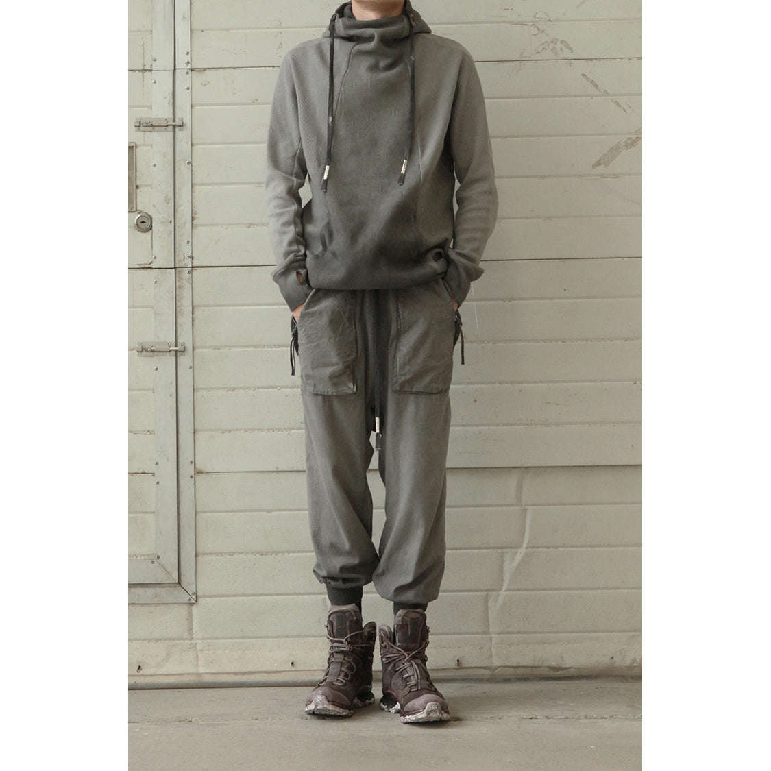 BORIS BIDJAN SABERI Dark Grey Hoodie - HOODY2 F099