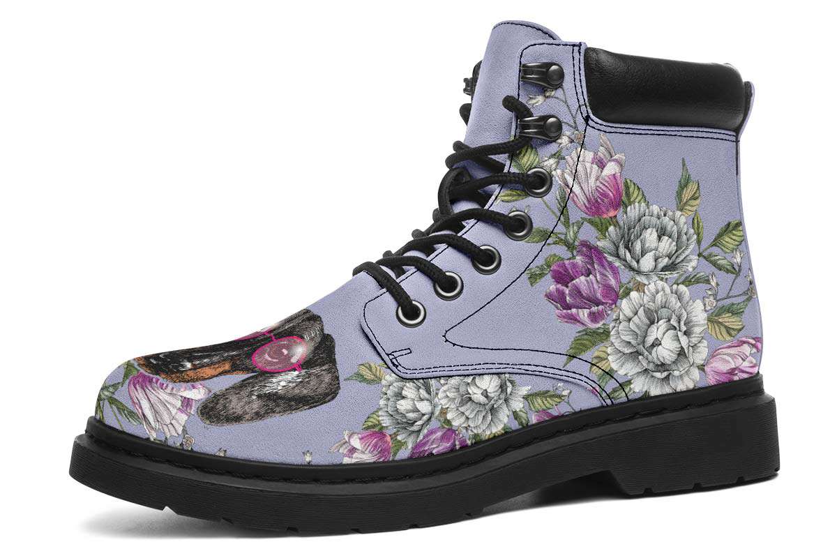 Floral Dachshund Classic Vibe Boots