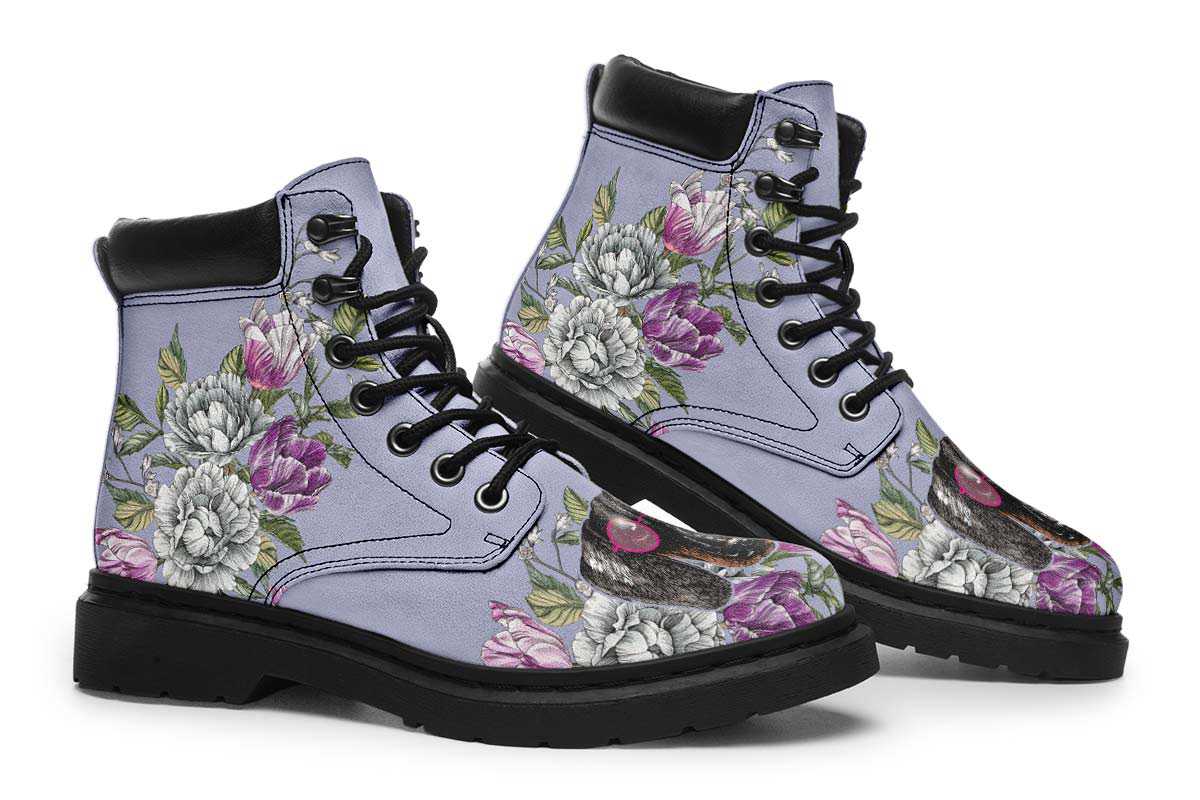 Floral Dachshund Classic Vibe Boots