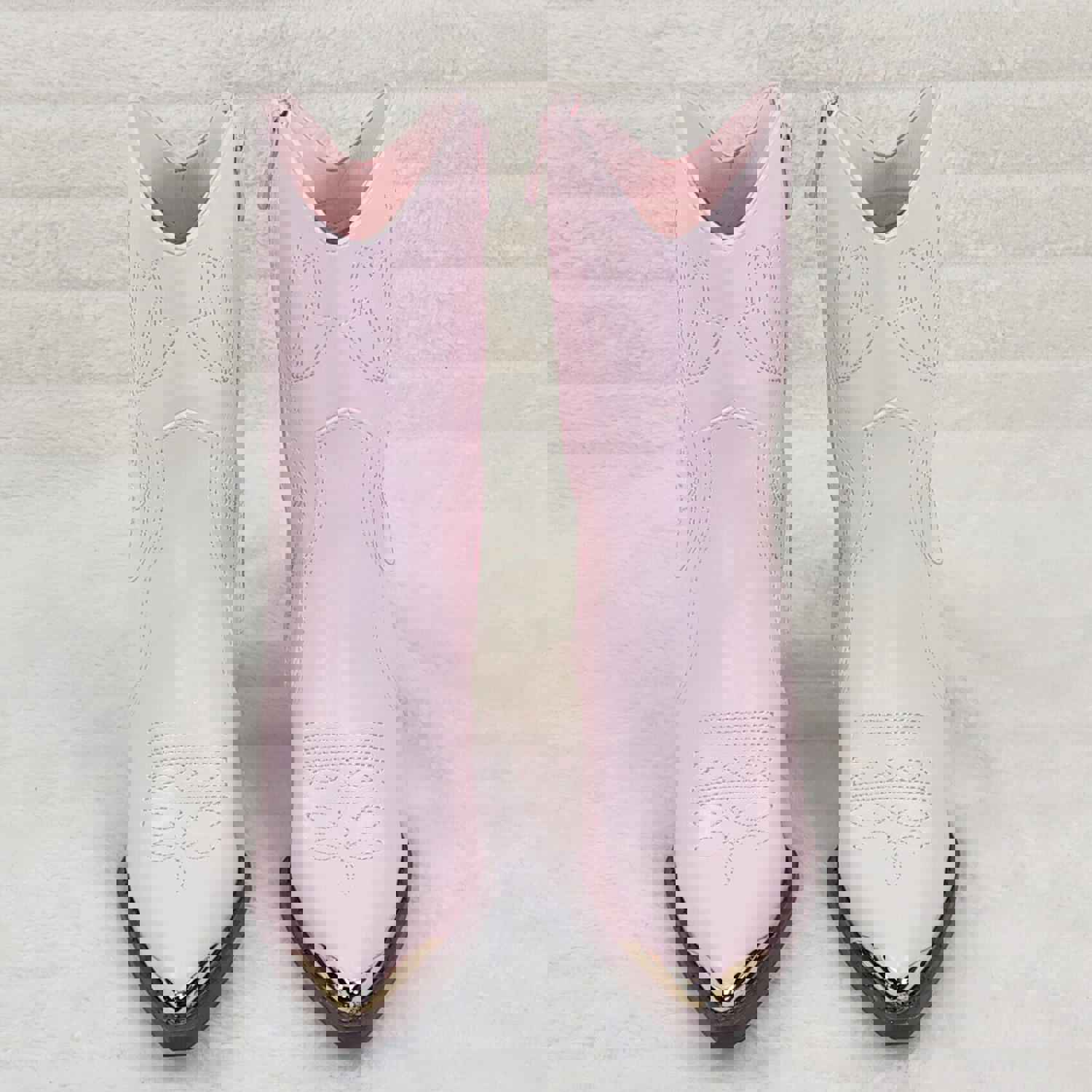 Tallas Pink Cowgirl Ankle Boots - Western Block Heels (US Sizes 7-11)