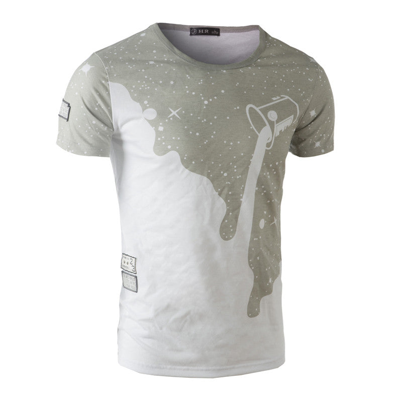 Brand New Men's Summer Short Sleeve Cotton 3D Print T-Shirt