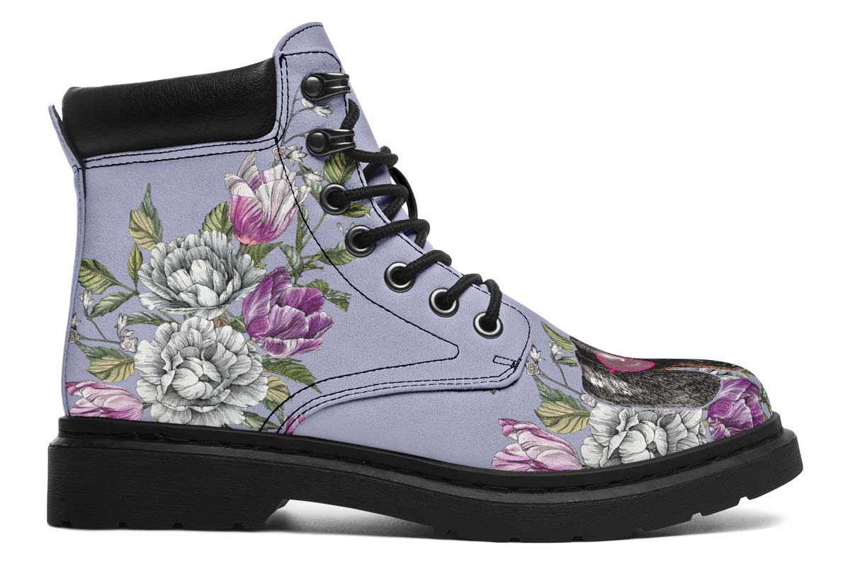 Floral Dachshund Classic Vibe Boots