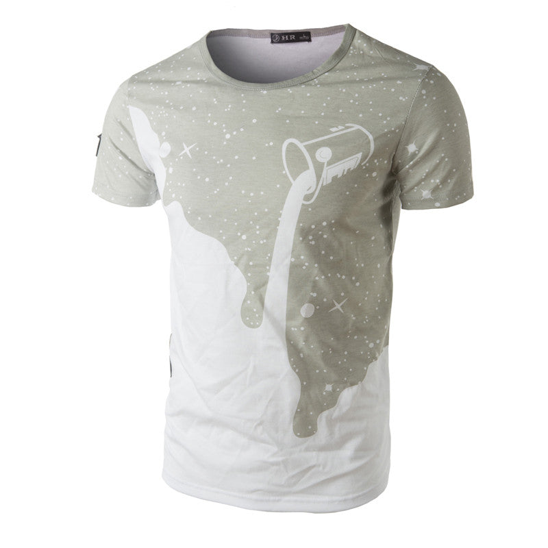 Brand New Men's Summer Short Sleeve Cotton 3D Print T-Shirt