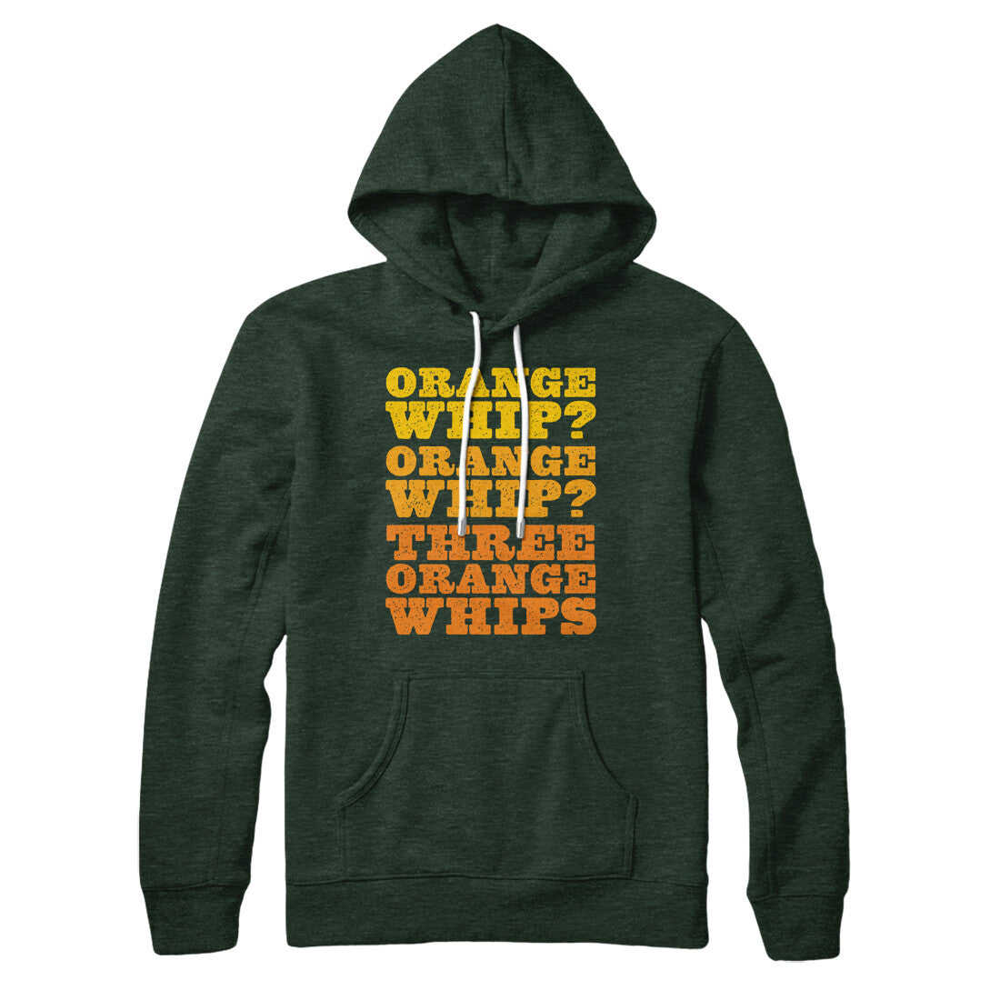 Three Orange Whips Hoodie - Soft Unisex Pullover with Kangaroo Pocket
