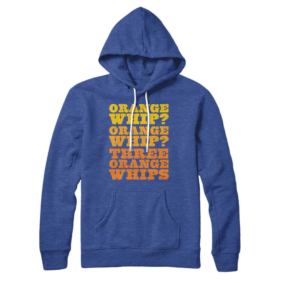 Three Orange Whips Hoodie - Soft Unisex Pullover with Kangaroo Pocket