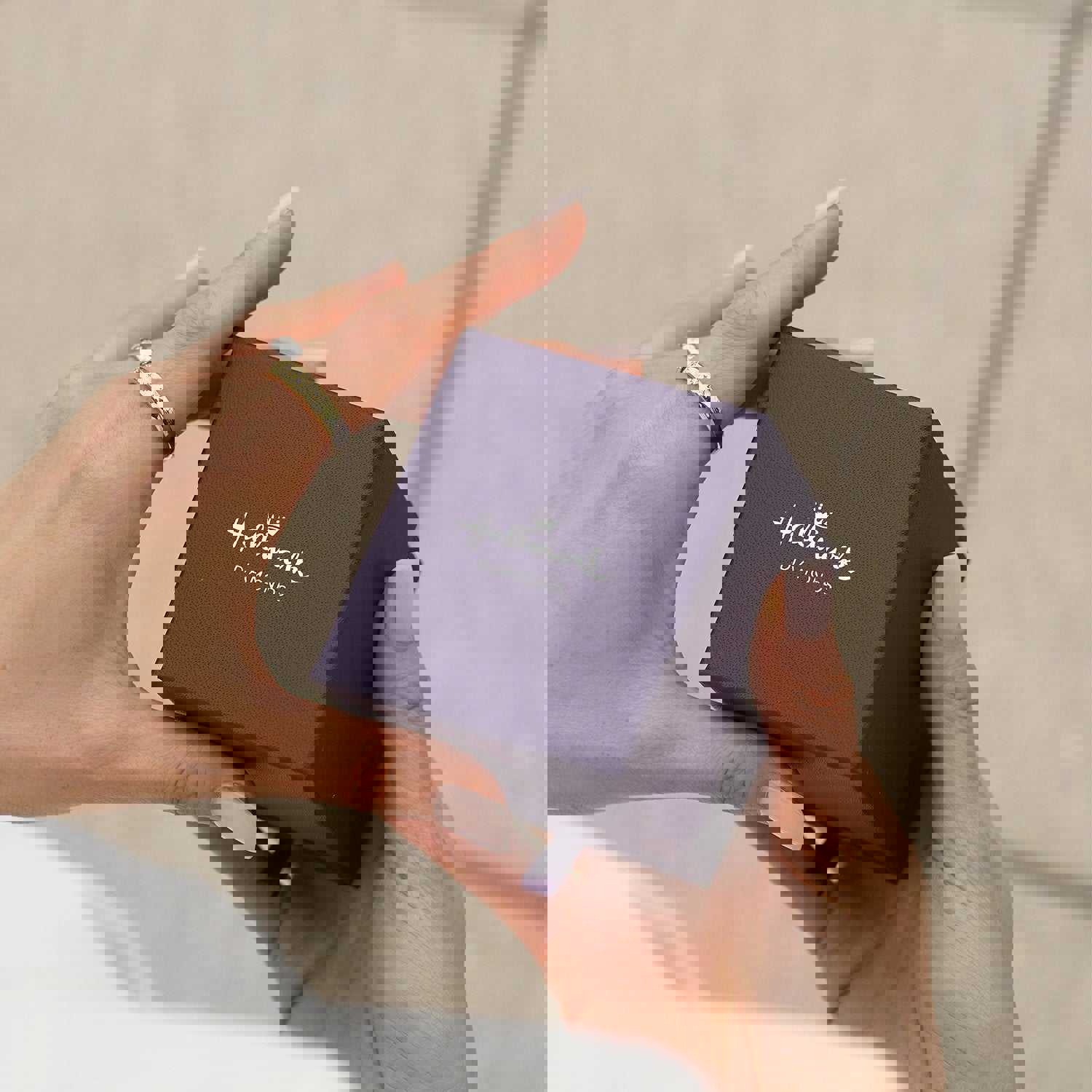 Hallmark Fine Jewelry Sterling Silver and 10K Rose Gold Grateful Editorial Necklace Pendant with Diamonds