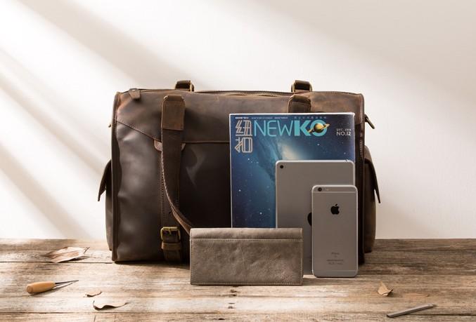 Cool Vintage Leather Men's Weekender Travel Shoulder Bag