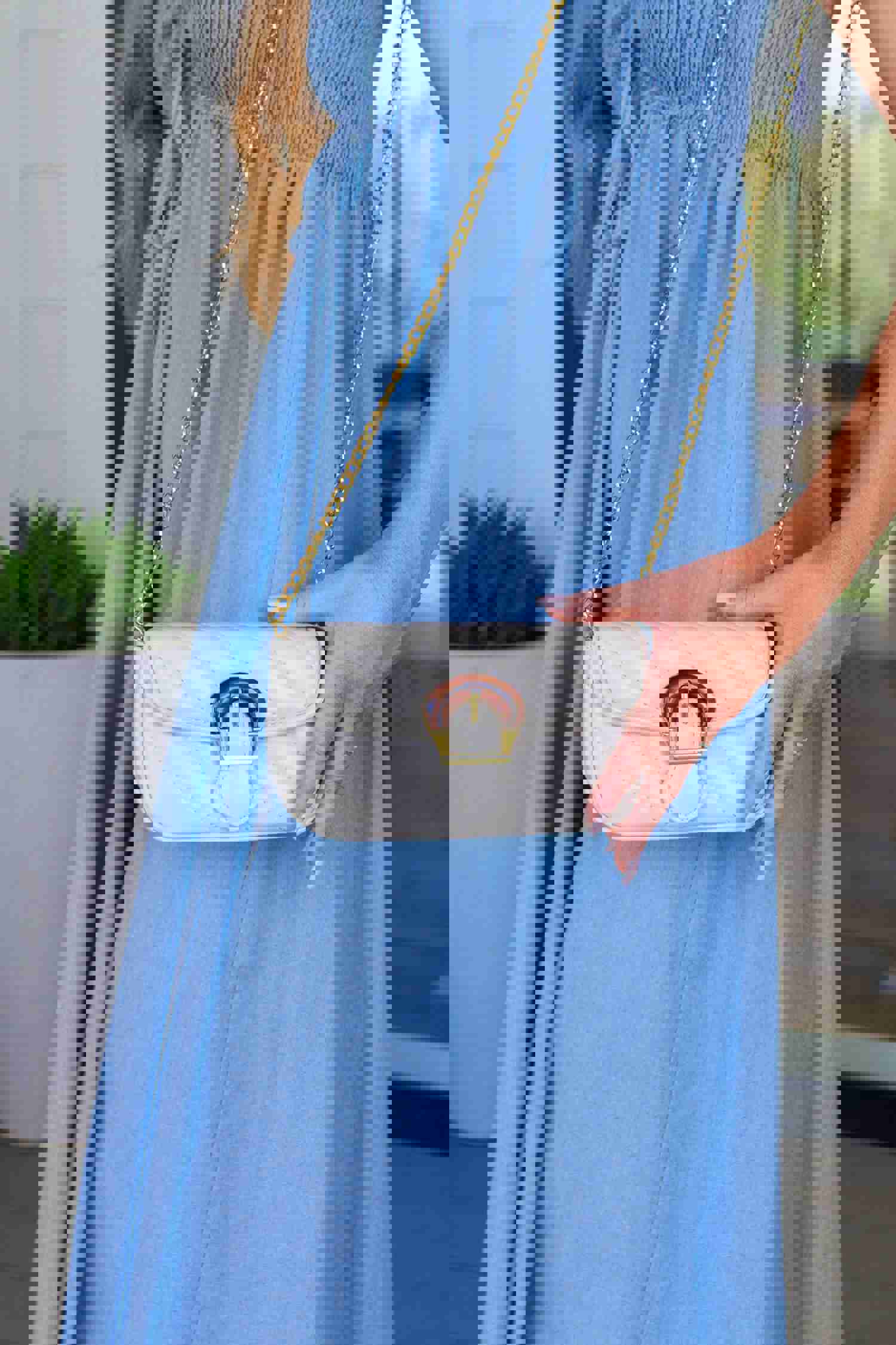 Classic Beauty Quilted Clutch in Ivory