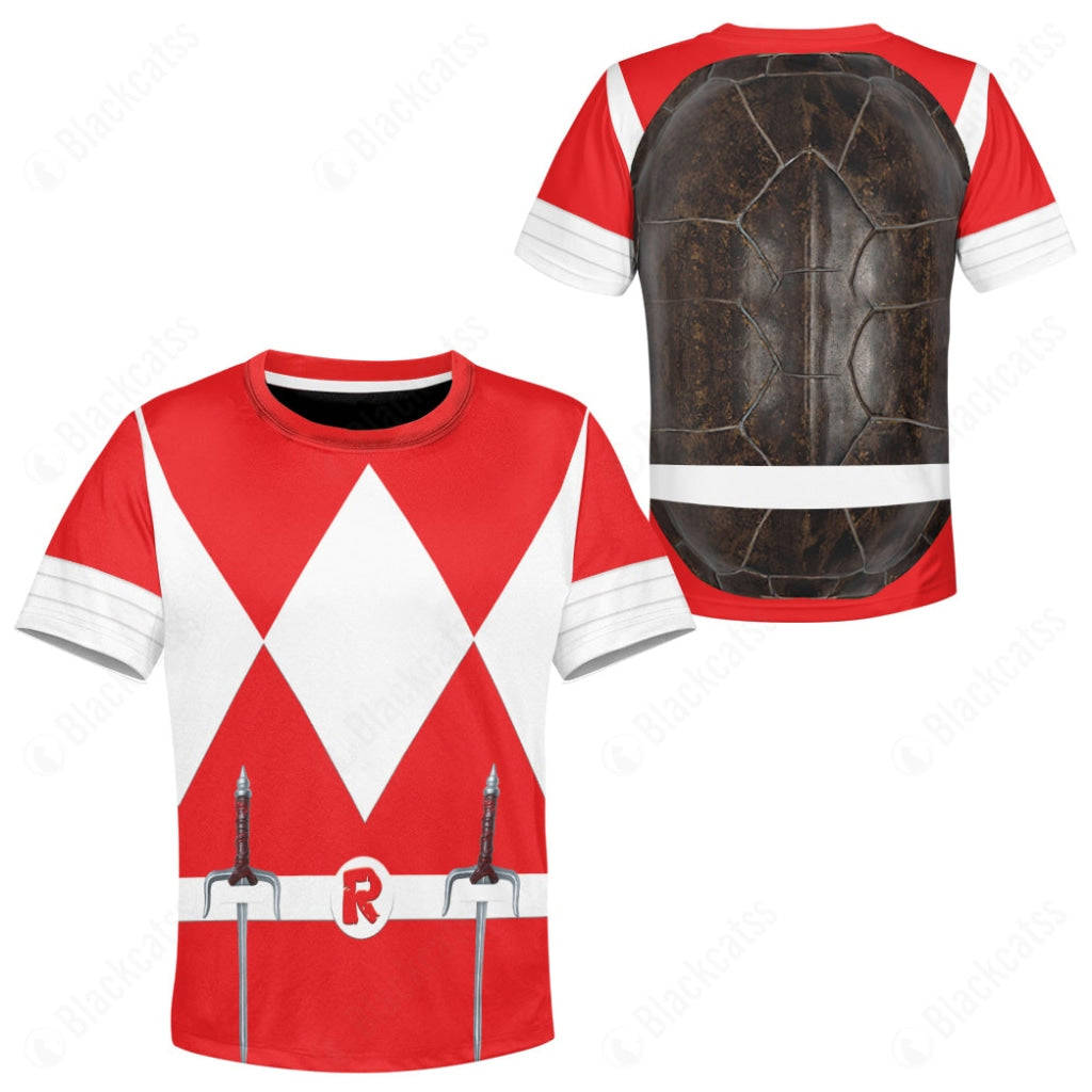 Teenage Mutant Ninja Rangers Raphael Red Ranger Custom Kids Apparel