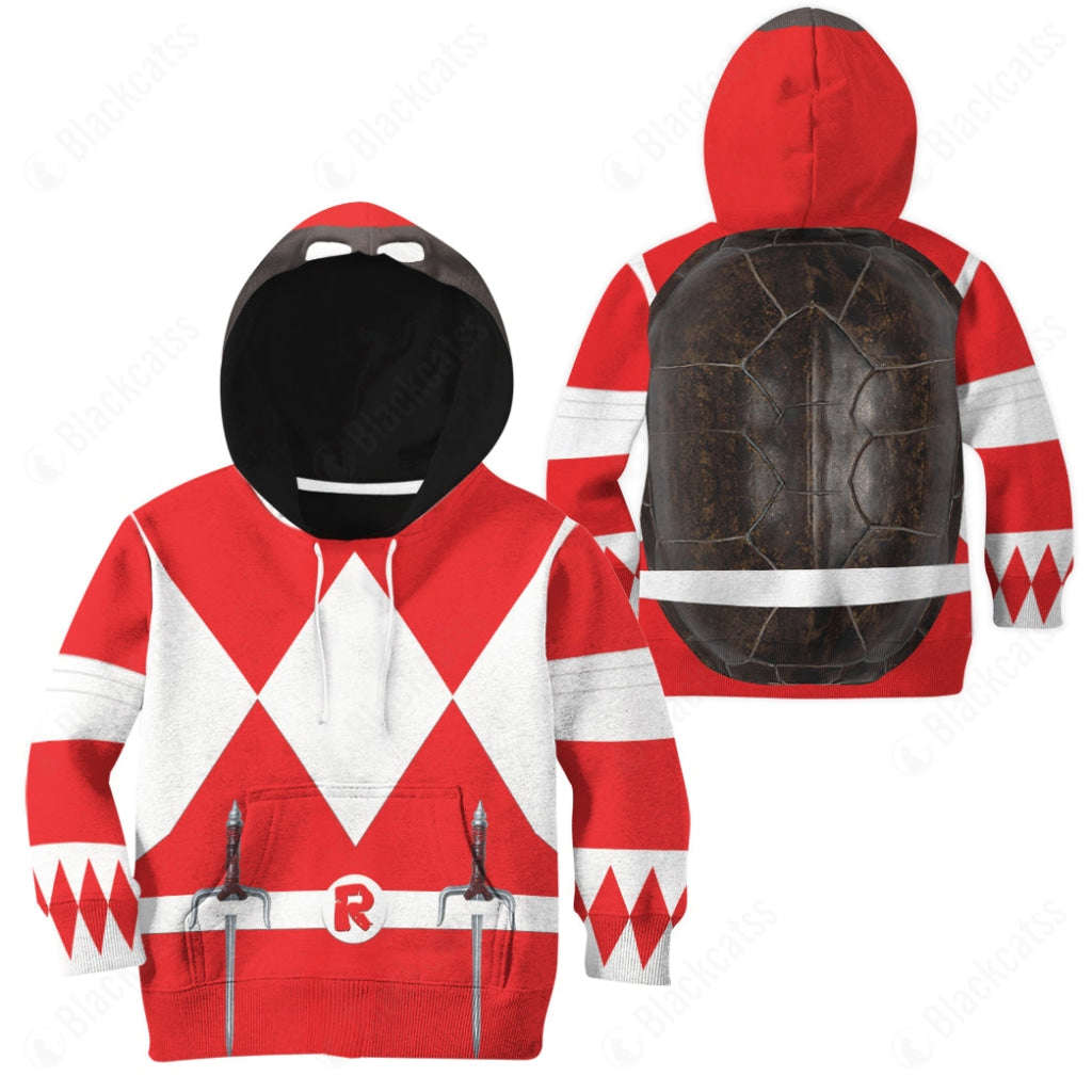 Teenage Mutant Ninja Rangers Raphael Red Ranger Custom Kids Apparel