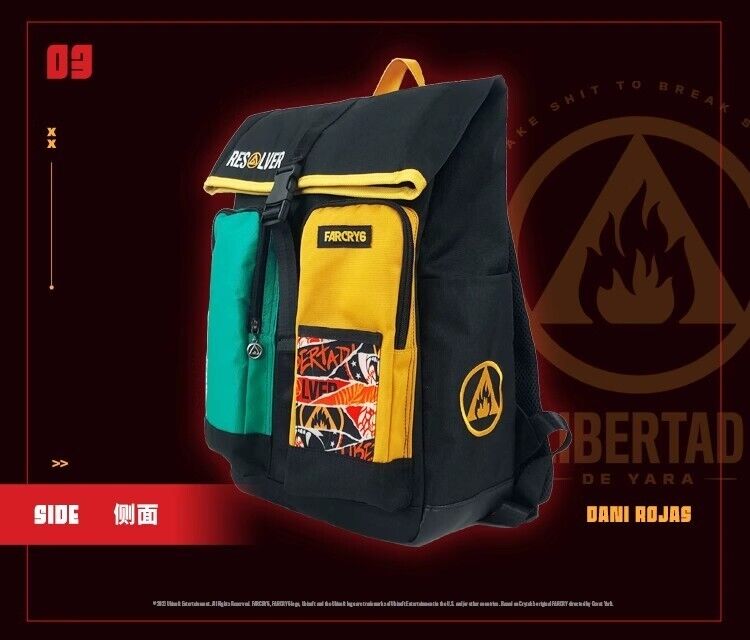 FARCRY6 Gaming Laptop Backpack with Authentic Game Accessories