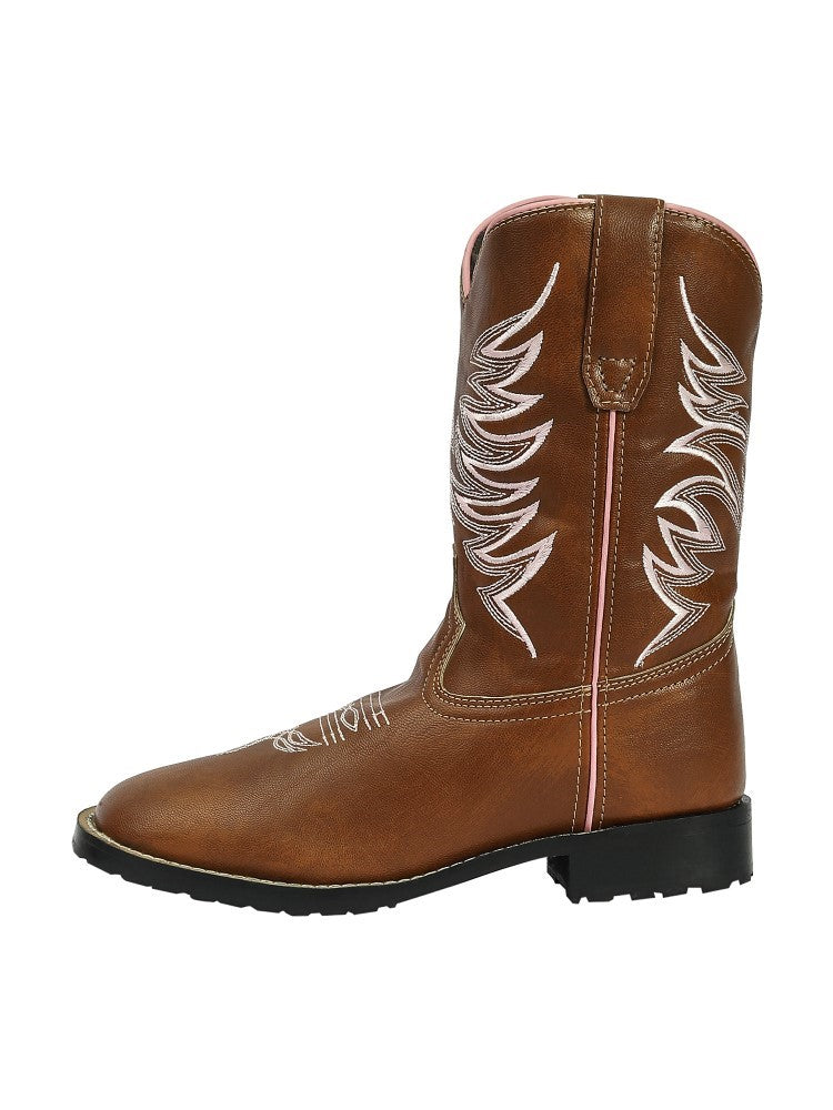 TuffRider Kids' Channel Islands Western Boot - Stylish & Durable Square Toe Design