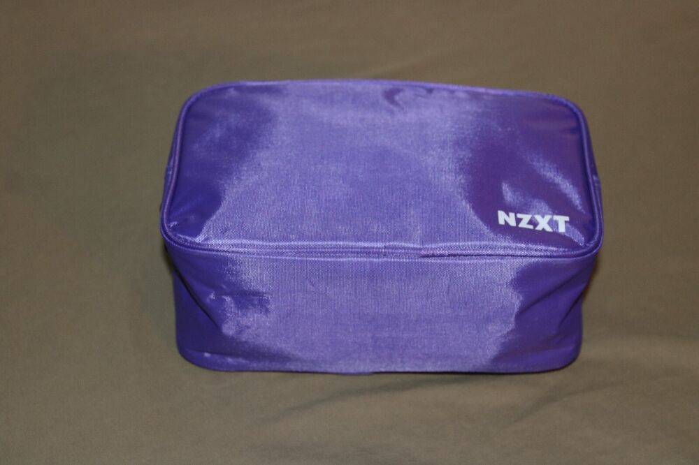 NZXT Purple Zippered PSU Cable Bag - Premium Storage Solution for PC Accessories