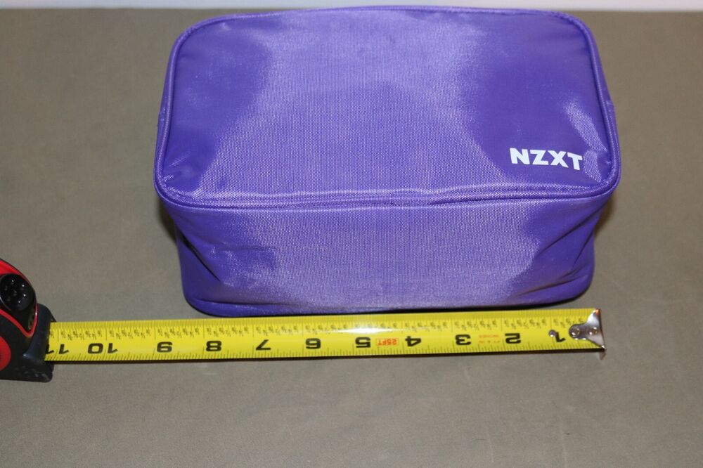 NZXT Purple Zippered PSU Cable Bag - Premium Storage Solution for PC Accessories