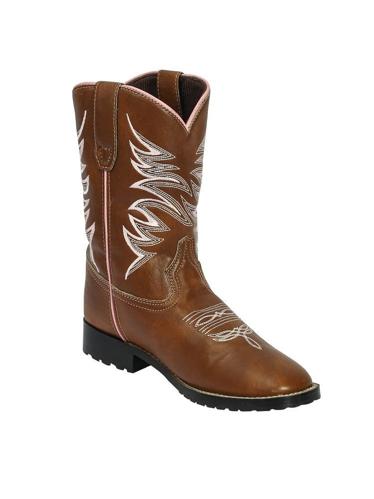 TuffRider Kids' Channel Islands Western Boot - Stylish & Durable Square Toe Design