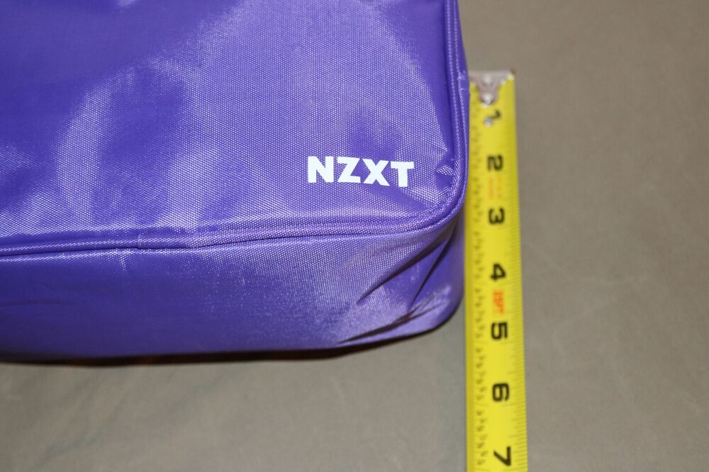 NZXT Purple Zippered PSU Cable Bag - Premium Storage Solution for PC Accessories