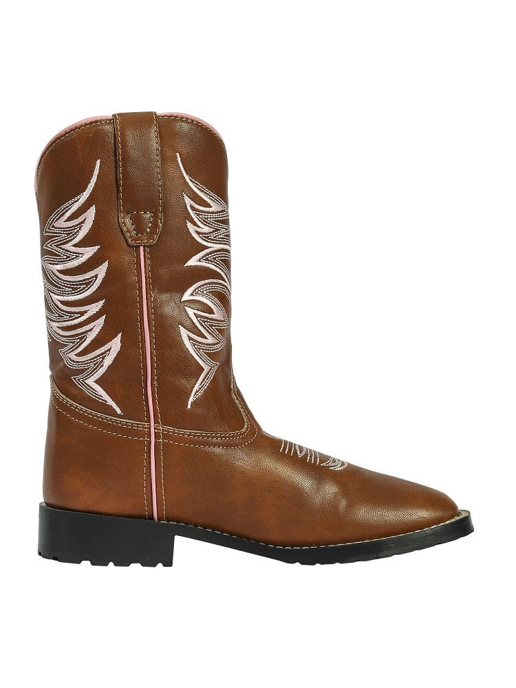 TuffRider Kids' Channel Islands Western Boot - Stylish & Durable Square Toe Design